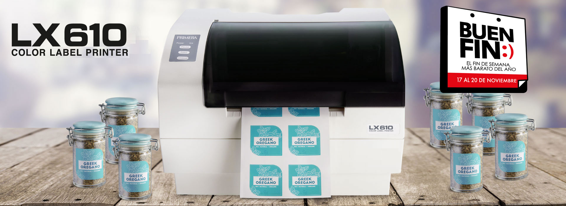Impresora de etiquetas a color LX610 con plotter / cortador