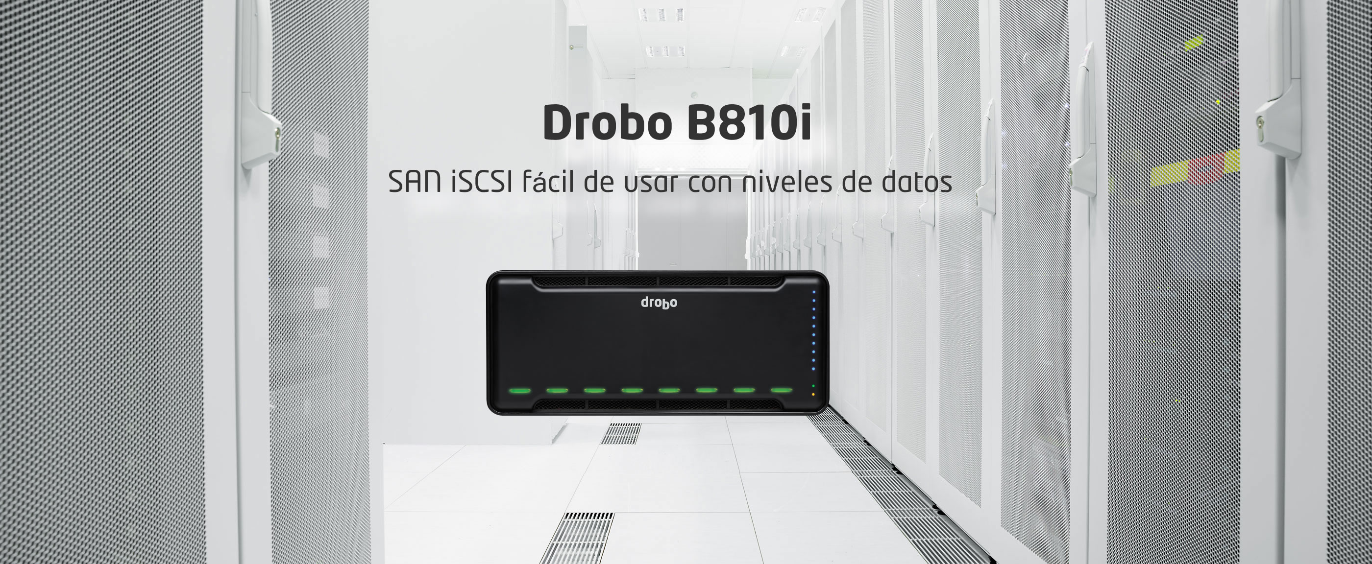 Drobo B810i SAN iSCSI fácil de usar con niveles de datos